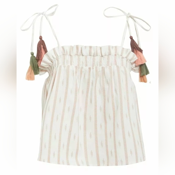 Babydoll Cami Tassle Top and Ruffle Two Piece Shorts Vacation Summer Set SM - Picture 2 of 10